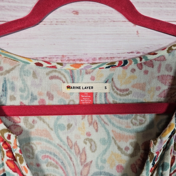 Marine Layer Scarlett Paisley Print Dress - Picture 6 of 16